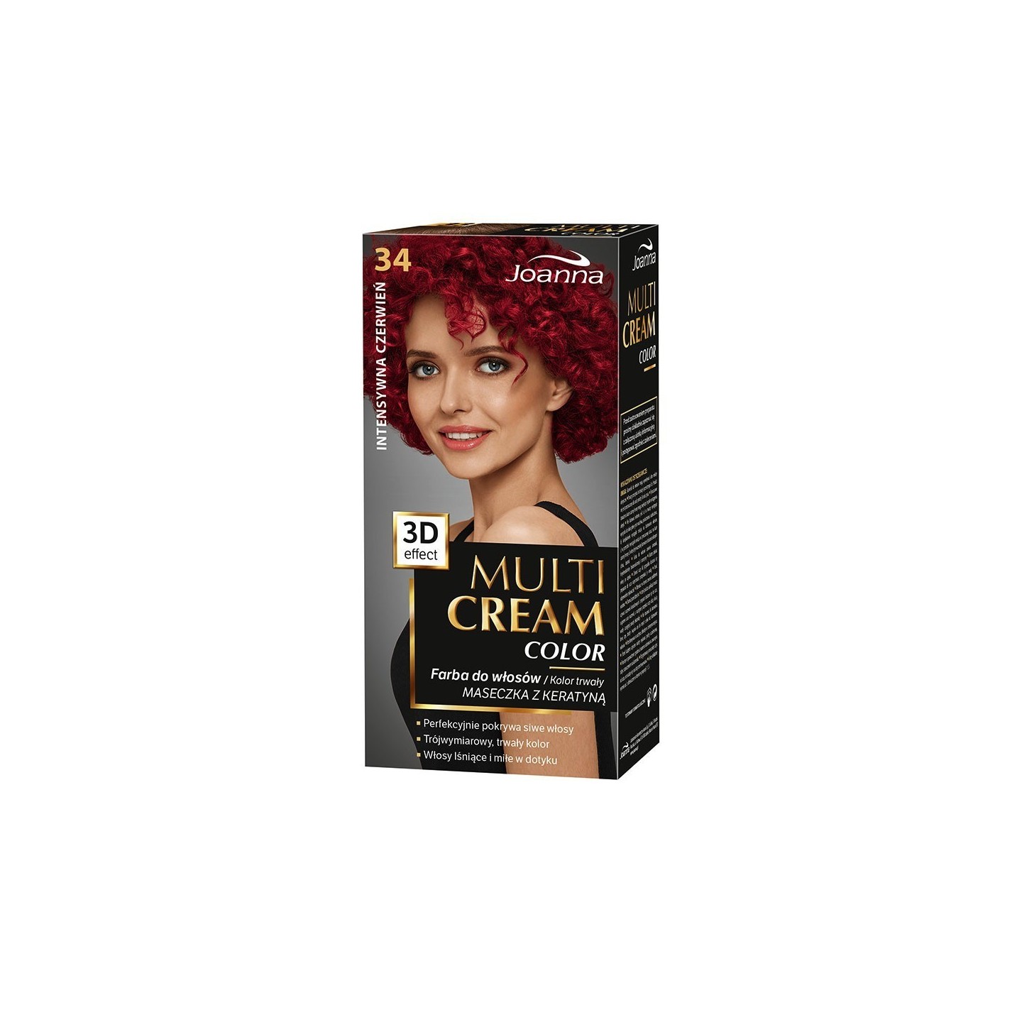 Joanna Multi Cream Color Hair dye /34/ Intense red Joanna Multi Cream Color Hair dye /34/ Intense red