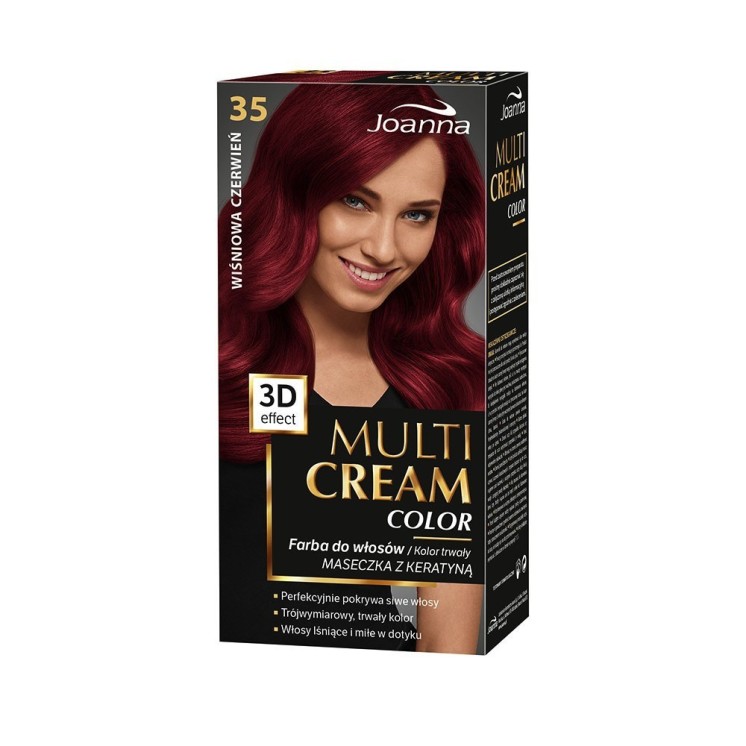 Joanna Multi Cream Color Hair dye /35/ Cherry red Joanna Multi Cream Color Hair dye /35/ Cherry red