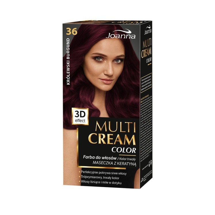 Joanna Multi Cream Color Farba do włosów /36/ Królewski burgund