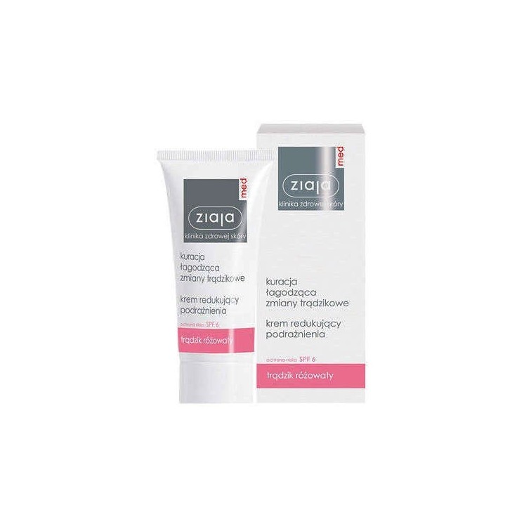 Ziaja Med Antibacterial Treatment Face Cream for Rosacea 50 ml