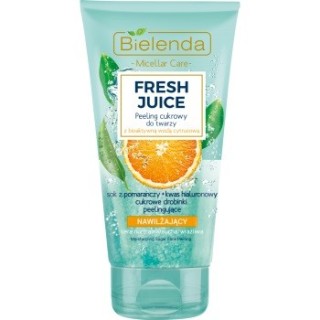 Bielenda FRESH JUICE nawilżający Peeling cukrowy do twarzy Pomarańcza 150 g
