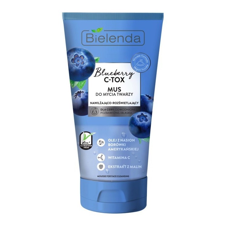 Bielenda Blueberry C-Tox Mus do mycia twarzy 135 g