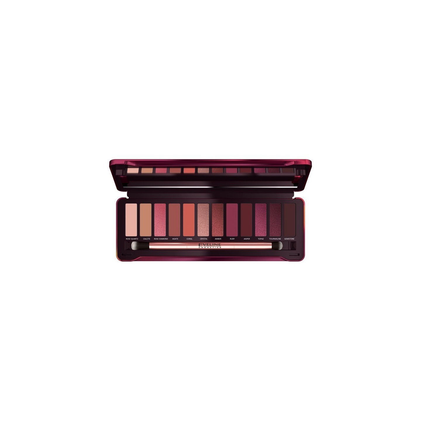 Eveline Ruby Glamour Eye Shadows 12 Colors Eveline Ruby Glamour Eye Shadows 12 Colors