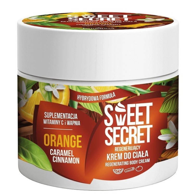 Farmona Sweet Secret Regenerating hybrid body cream Orange with Caramel and Cinnamon 200 ml