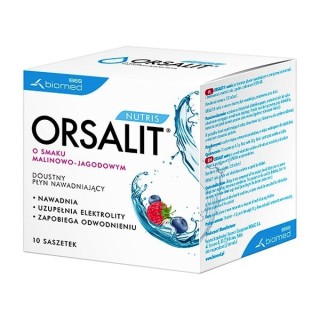 Orsalit Electrolytes for adults raspberry-lemon flavor 10 sachets