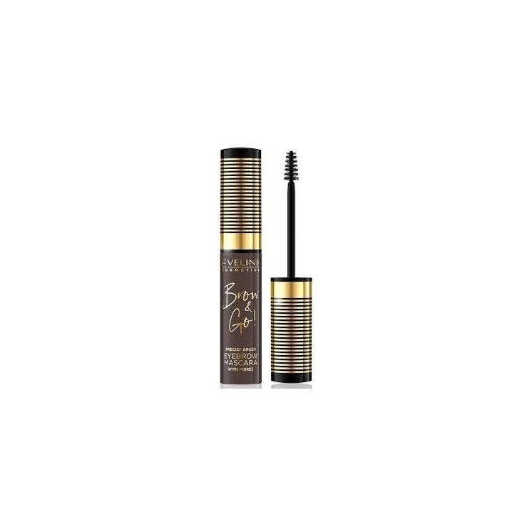Eveline Brow & Go Eyebrow Mascara /02/ Dark 6ml Eveline Brow & Go Eyebrow Mascara /02/ Dark 6ml