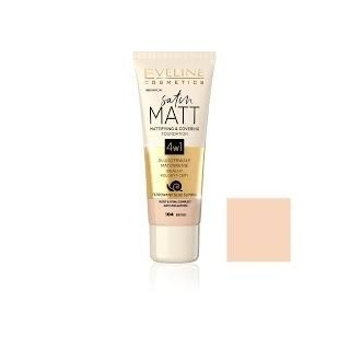 Eveline Satin Matt Mattifying Foundation /104/ Beige 30 ml Eveline Satin Matt Mattifying Foundation /104/ Beige 30 ml