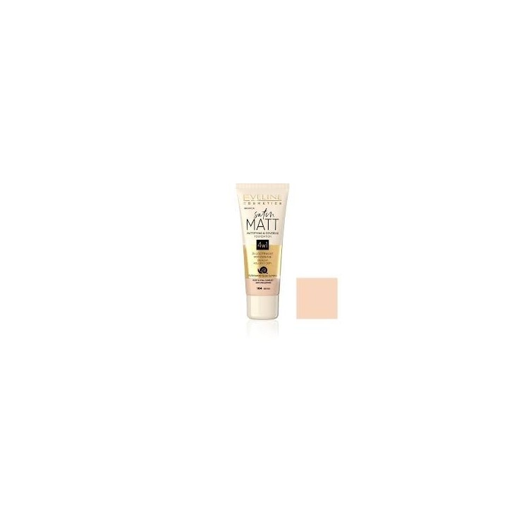 Eveline Satin Matt Podkład matujący /104/ Beige 30 ml