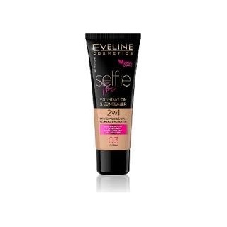 Eveline Selfie Time 2-in-1 Covering and Moisturizing Foundation /03/ Vanilla 30 ml Eveline Selfie Time 2-in-1 Covering and Moisturizing Foundation /03/ Vanilla 30 ml