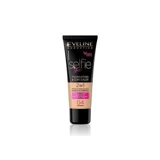 Eveline Selfie Time 2-in-1 Covering and Moisturizing Foundation /04/ Natural 30 ml Eveline Selfie Time 2-in-1 Covering and Moisturizing Foundation /04/ Natural 30 ml