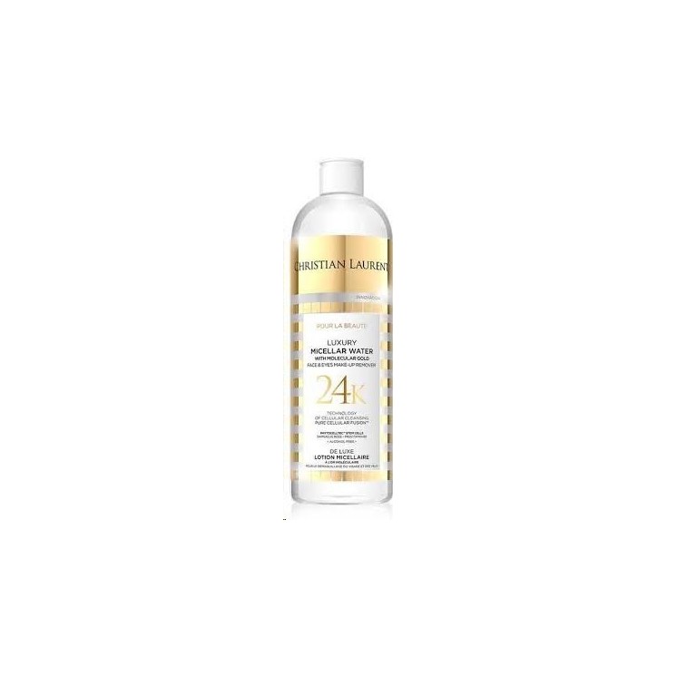 Christian Laurent Luxurious Micellar Water with Colloidal Gold for Face and Eye Makeup Removal 24K 500 ml Christian Laurent Luxurious Micellar Water with Colloidal Gold for Face and Eye Makeup Removal 24K 500 ml