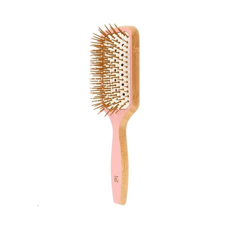 ILU Bamboo Hair Brush Sweet Tangerine 1 piece