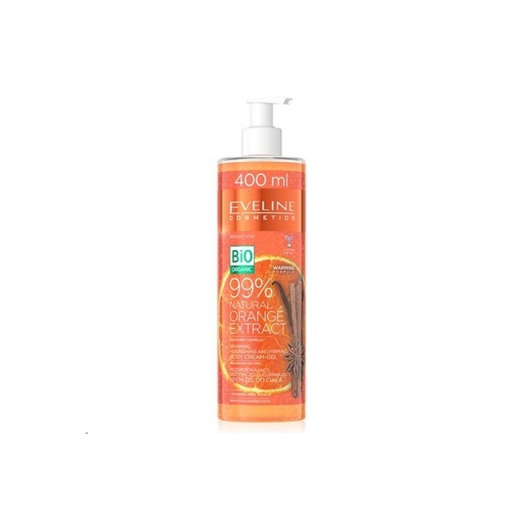 Eveline 99% Natural Orange Warming body cream-gel 400 ml