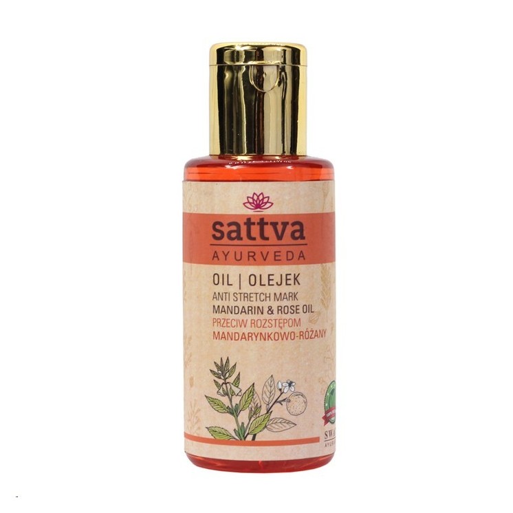 Sattva Ayurveda Olejek przeciw rozstępom Mandarynkowo-różany 100 ml