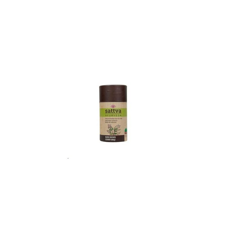 Sattva Ayurveda Natural Herbal Hair Dye Dark Brown 150 g