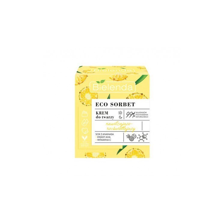 Bielenda ECO SORBET Moisturizing and brightening face cream Pineapple 50 ml
