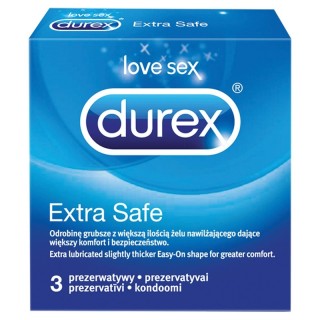 Durex Extra Safe prezerwatywy 3 sztuki