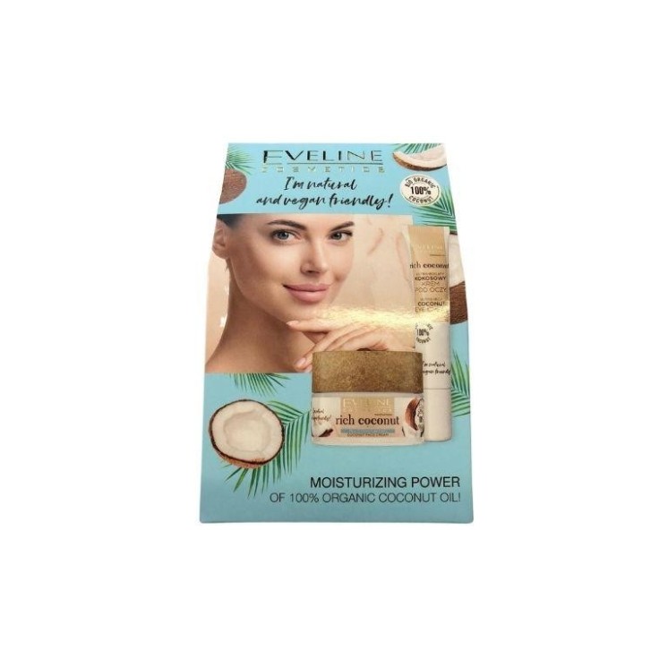 Eveline Gift set Rich Coconut multi-moisturizing Coconut Face Cream 50 ml + ultra-rich Eye Cream 20 m