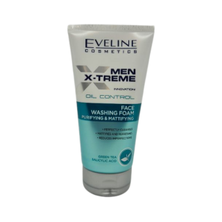 Eveline Men X-Treme Innovation ! Oil Control Cleansing and Mattifying Facial Wash Foam 150 ml Eveline Men X-Treme Innovation ! Oil Control Cleansing and Mattifying Facial Wash Foam 150 ml