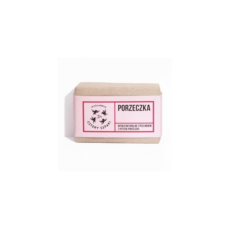 Mydlarnia Cztery Szpaki Natural Currant Soap with Currant Seed Scrub 110 g