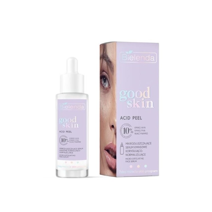 Bielenda GOOD SKIN ACID PEEL mikrozłuszczające Serum do twarzy korygująco-normalizujące 30 ml