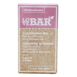 Love Bar Odżywka w kostce do włosów suchych i zniszczonych Olej Arganowy & Imbir 2x30 g(31-08-2026)