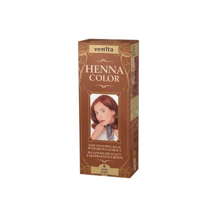 Venita Henna Color Balsam koloryzujący z ekstraktem z henny /8/ Rubin 75 ml
