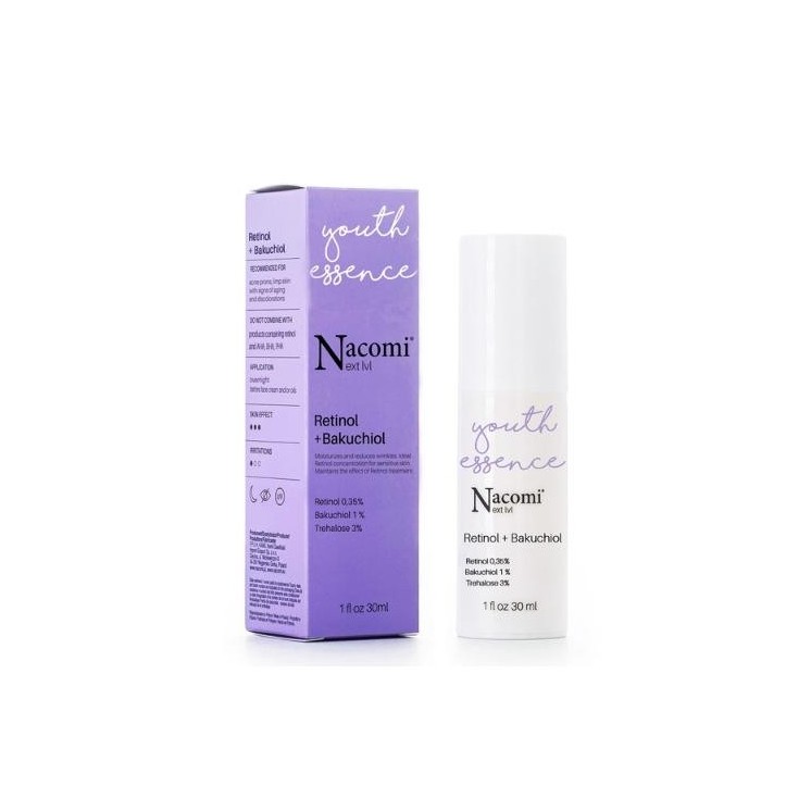 Nacomi Next Level przeciwstarzeniowe Serum do twarzy z Retinolem 0,35% + Bakuchiol 1% 30 ml (30-11-2025)