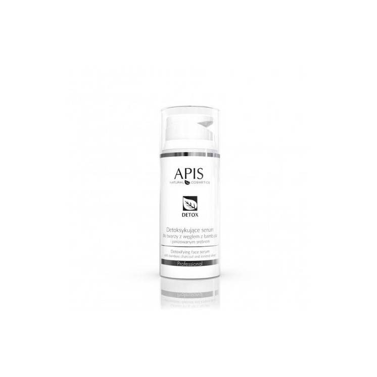 Apis Detox Serum do twarzy detoksykujące z węglem z bambusa i jonizowanym srebrem 100 ml