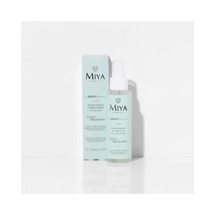 Miya Cosmetics myBEAUTYessence active Essence in a light Coco mist
