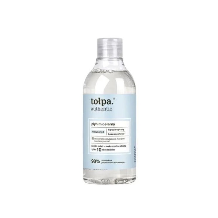 Tołpa Authentic Płyn micelarny do twarzy wspaniale oczyszcza