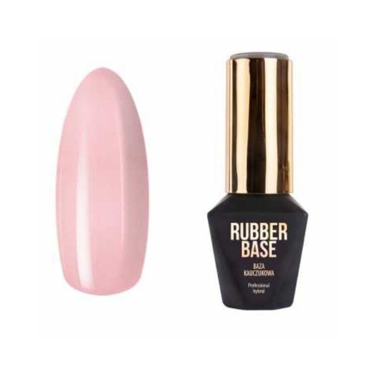 MollyLac Rubber Base Sparkling Mousse Rubber base for hybrid varnishes