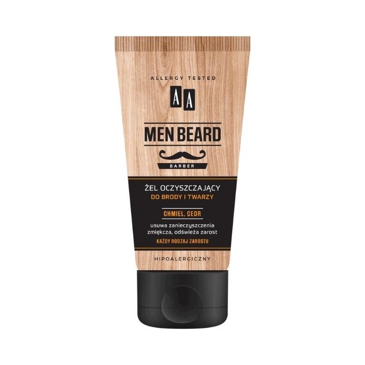 AA Men Beard Barber Żel oczyszczający do brody i twarzy