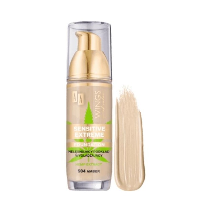 AA Wings of Color Sensitive Nourishing Smoothing Foundation /504/ Amber