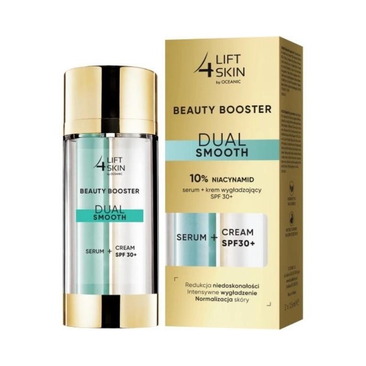 Long 4 Skin Beauty Booster Dual Smooth Niacinamide Serum + Cream SPF30 +
