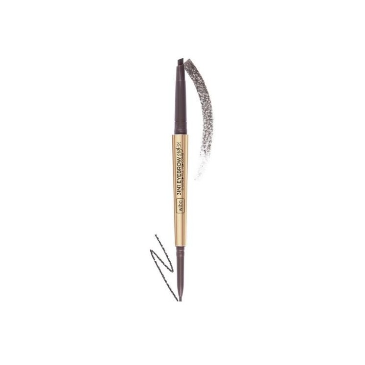 Wibo Eyebrow pencil 3 IN 1 EYEBROW STYLIST /2/ Dark Brown