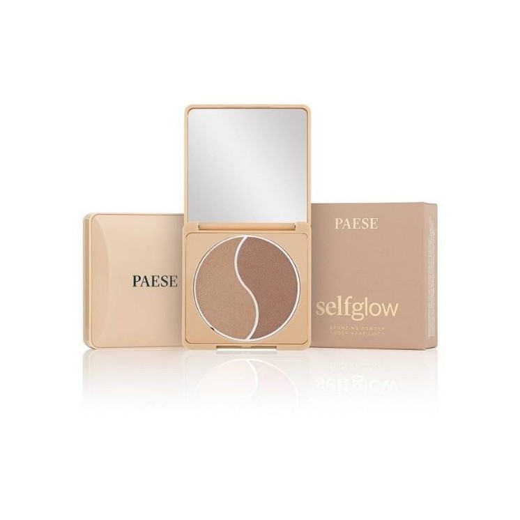 Paese Self Glow Puder brązujący Medium 6 g