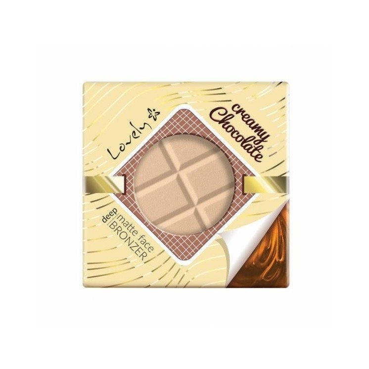 Lovely Creamy Chocolate matowy Puder brązujący do twarzy i ciała 9 g