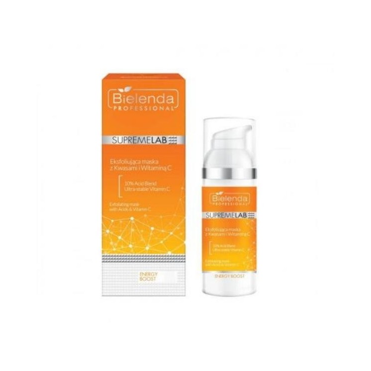 Bielenda Professional SUPREMELAB Energy Boost Face Mask with Acids and Vitamin C