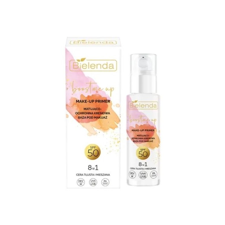 Bielenda Boost Me Up matte and protective creamy make-up base SPF50