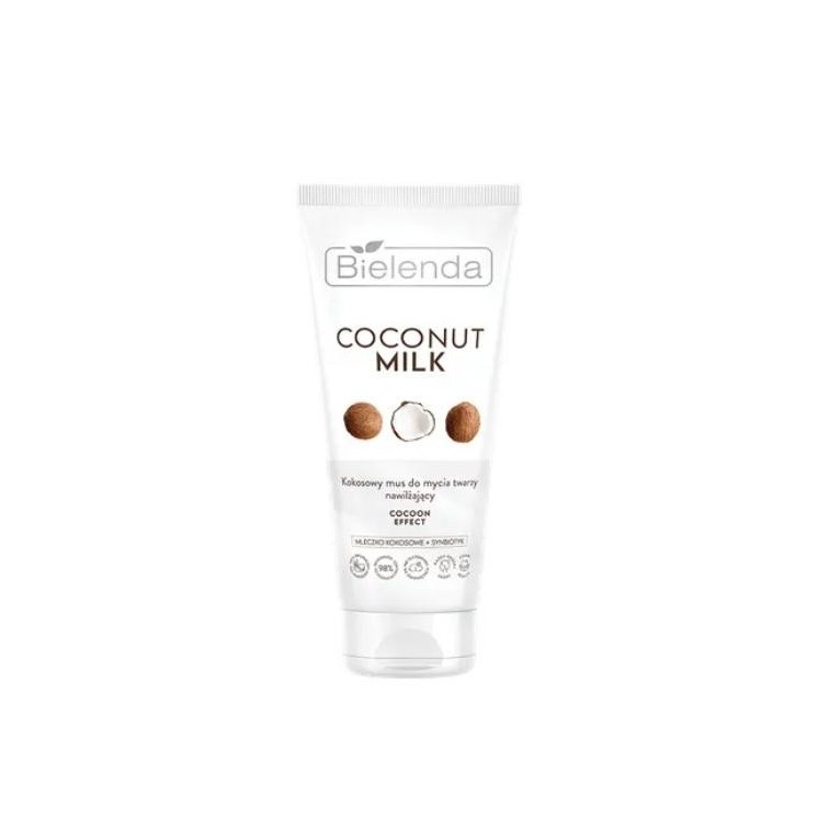 Bielenda Coconut Milk Kokosowy Mus do mycia twarzy nawilżający Cocoon Effect