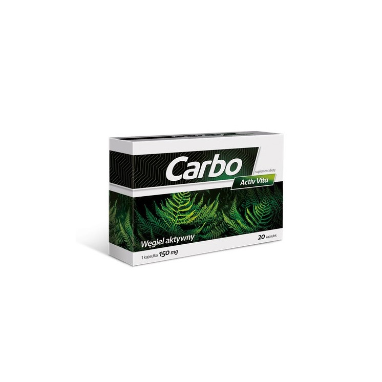 Carbo Activ Vita Węgiel Aktywny 20 tabletek