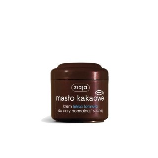 Ziaja Masło kakaowe Krem do twarzy lekka formuła do cery normalnej i suchej 100 ml Ziaja Masło kakaowe Krem do twarzy lekka formuła do cery normalnej i suchej 100 ml