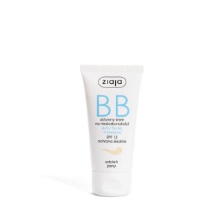 Ziaja BB aktywny Krem do twarzy na niedoskonałości do skóry tłustej i mieszanej SPF15 odcień jasny 50 ml Ziaja BB aktywny Krem do twarzy na niedoskonałości do skóry tłustej i mieszanej SPF15 odcień jasny 50 ml