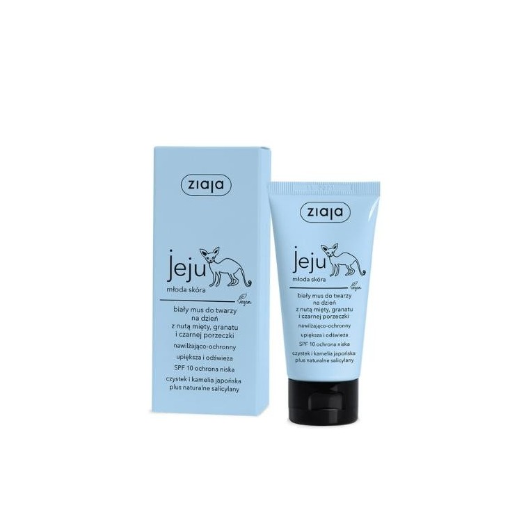 Ziaja Jeju white Face mousse for the day SPF10 low protection 50 ml