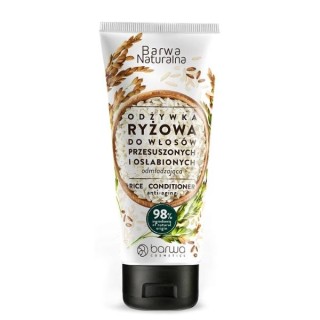 Barwa Naturalna odmładzająca Odżywka do włosów Ryżowa w tubie 200 ml