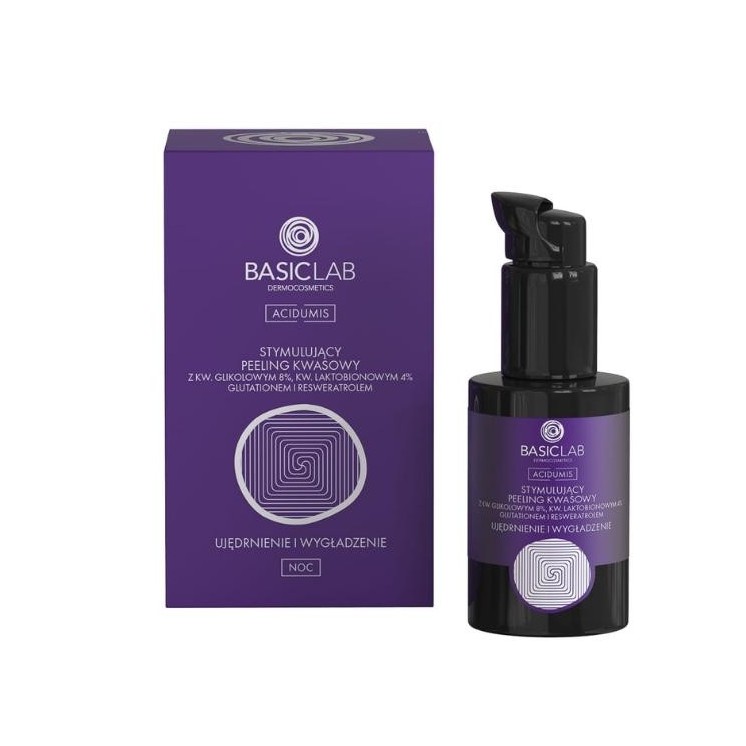 BasicLab Acidumis stymulujący Peeling kwasowy ujędrnienie i wygładzenie 30 ml
