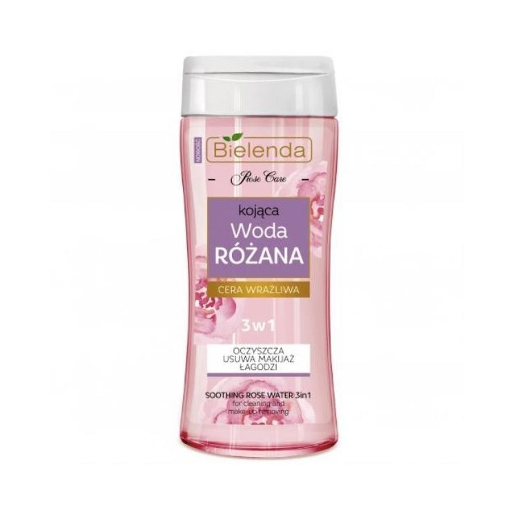 Bielenda Rose Care kojąca Woda różana 3w1 do skóry wrażliwej 200 ml