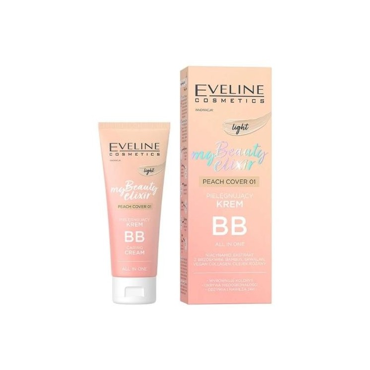 Eveline My Beauty Elixir pielęgnujący Krem do twarzy BB Light Peach 30 ml