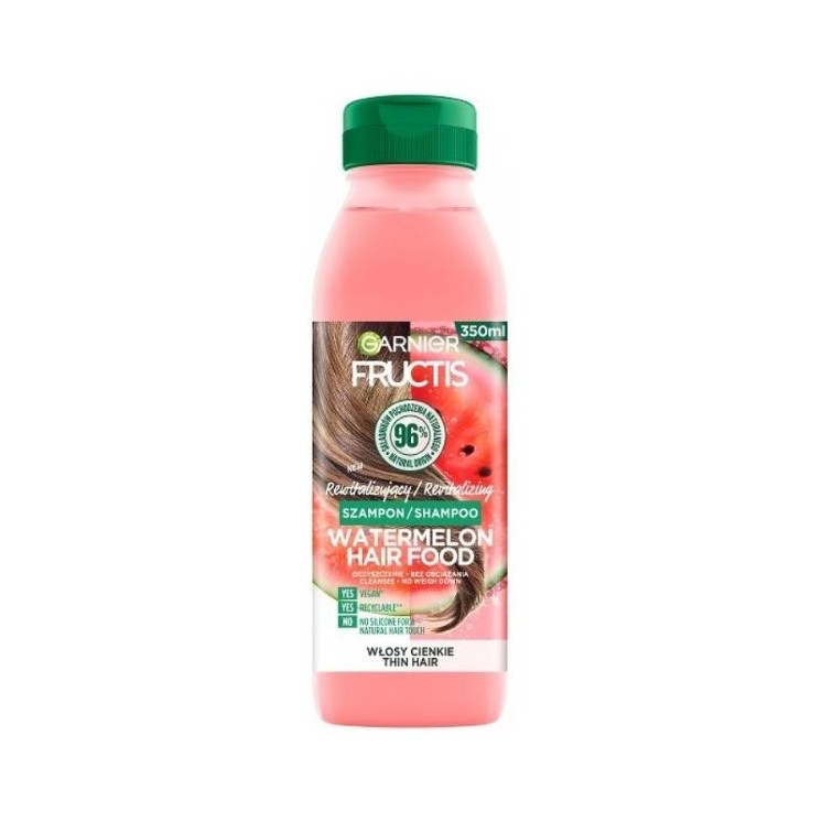 Garnier Fructis Watermelon Hair Food Revitalizing Shampoo for fine hair 350 ml
